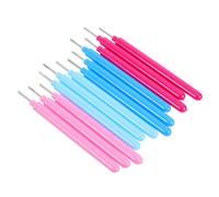 Gadpiparty 16 Herramientas para Quilling de Papel Aguja Ranurada y Palo Enrollador, Set Multicolor (azul, Rosa Fucsia, Rosa) para Manualidades y Creación de Tarjetas Artesanales