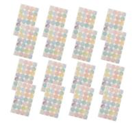 Gadpiparty 16 Hojas Etiquetas de Refuerzo Autoadhesivas para Papel Pegatinas de Reparación de Orificios para para Archivos y Cuadernos Alta Adhesividad y Durabilidad