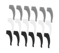 Gadpiparty 18 Pares De Soportes Antideslizantes Para Gafas Almohadillas Para Detrás De Las Orejas Ganchos Para Las Orejas Prácticos Soportes Para Gafas Ganchos Para Cordón