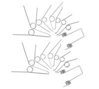 Gadpiparty 18 Piezas Resortes Torsión Metálicos para Cubo de Basura Muelles Torsionales Pequeños Resistentes Repuesto para Tapa Abatible Accesorios Industriales para Reparación Diaria