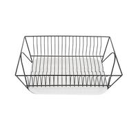 Gadpiparty 1juego Escurreplatos de Acero Inoxidable con Bandeja de Drenaje Estante Multifuncional para Cocina Soporte Vertical para Platos y Cuencos Organizador Compacto para Fregadero