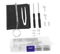 Gadpiparty 1Juego Kit de Reparación de Gafas con Almohadillas Nasales y Tornillos Herramientas de Anteojos Incluye Destornillador y Accesorios
