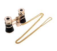 Gadpiparty 1Juego Mini Binoculares Portátiles con Cadena Prismáticos Compactos para Conciertos y Actividades al Aire Diseño y Duradero Mujeres