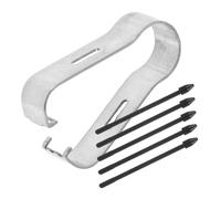 Gadpiparty 1juego Puntas De Repuesto para Stylus Capacitivo Compatible De Negras Clip Sin Ruido Al Escribir Protección De Pantalla contra Arañazos