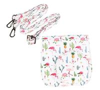 Gadpiparty 1pieza Funda para Cámara Instantánea PU Protector De Bolsa Retro Compatible con Mini Diseño Flamingo y Cactus Correa Desmontable para Fotografía Cualquier Ocasión
