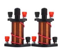 Gadpiparty 2 bobinas de inducción de cobre para fines didácticos, bobina solenoide experimental ligera, instrumento de experimento de física, adecuado para laboratorios y uso educativo