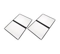 Gadpiparty 2 Fundas Transparentes Gran Capacidad para Menú de Restaurante de Pvc Uso Prolongado y Limpieza Fácil, para Proteger y Recetas