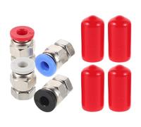Gadpiparty 2 Juegos Conector Neumático de Tubo de Ptfe para Impresora 3d, Conector Recto Pc4-m6, 4x2.5mm, para Tubo de Alimentación y Secador de Filamento