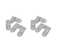 Gadpiparty 2 juegos de mesa plegable para tirar hacia abajo La escalera del ático 180 grados bisagra escalera plegable escaleras plegables escaleras piezas de escalera de ático
