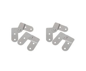 Gadpiparty 2 juegos de mesa plegable para tirar hacia abajo La escalera del ático 180 grados bisagra escalera plegable escaleras plegables escaleras piezas de escalera de ático