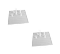 Gadpiparty 2 Juegos Molde de ajedrez silicio para fabricación de moldes Tablero de ajedrez Chess Molde Manual de Bricolaje Molde inverso Morir de Silicona Molde Sencillo Gel de sílice