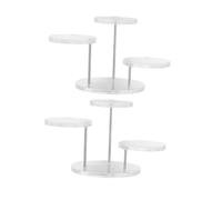 Gadpiparty 2 Juegos Soporte Expositor Acrílico para Anillos Multi Transparente Organizador Joyería para Tienda y Hogar Unidades Exhibidor Moderno y Versátil