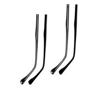 Gadpiparty 2 Pares de Patillas de Repuesto para Gafas de Metal Negro con Diseño Estilizado, Kit de Reparación Cómodo y Resistente para Patas de Gafas Rotas