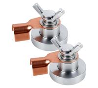 Gadpiparty 2 Piezas Abrazadera de Soldadura Magnética Ajustable 500A, Pinzas de Conexión a Tierra para Soldador, Set 2 Piezas, Accesorio Resistente al Calor para Mesa y Máquina de Soldadura