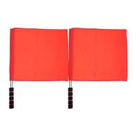 Gadpiparty 2 Piezas Bandera del Árbitro para Partido de Fútbol Rojo de Alta Visibilidad y Ligera Mango de Esponja Adecuado para Juego al Aire Libre