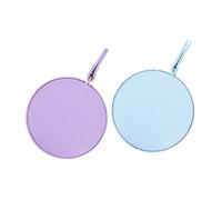 Gadpiparty 2 Piezas Cintas Métricas de PU Ligeras y Prácticas Tiras de Medición para Cuerpo y Costura Diseño Redondo Colores y Azul