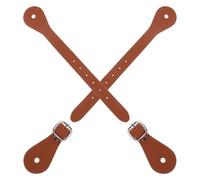 Gadpiparty 2 Piezas Correas de Espuelas Ajustables de Cuero PU para | Equipo Portátil y Ligero, Uso en Entrenamiento Ecuestre al Aire Libre, para Hombres y Mujeres