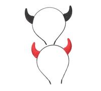 Gadpiparty 2 Piezas Diadema de Cuernos de Metálica Ligera y Brillante para Halloween Accesorios Creativos para Fiesta y Cosplay Unisex para Adultos