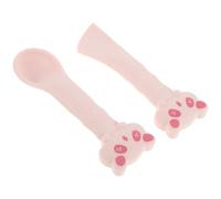 Gadpiparty 2 Piezas Juego de 2 Cucharas para Comida de Mascotas Rosa, Abrelatas y Cuchara para Alimentación Precisa de Gatos y Perros, Herramienta para Latas Pequeñas, Utensilios para Comida