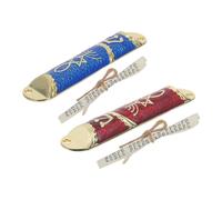 Gadpiparty 2 Piezas Mezuzah Metálica para Puerta con Pergamino Interior de Decoración Judía Resistente para Celebraciones y Bendiciones del Hogar