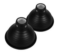 Gadpiparty 2 Piezas Pantalla Reflector Estándar para Lámpara Calefactora de Reptiles Lámpara Térmica con Protección para Jaulas de Pájaros Calefacción Rápida para Terrarios Uso