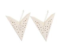Gadpiparty 2 piezas Pantallas de Linterna Forma de Blancas de Lámparas Colgantes Decorativas para Fiestas y Navidad Reemplazo Fácil y Protección y Suavidad de Luz