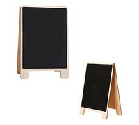 Gadpiparty 2 piezas Pizarra Doble Cara Infantil de Madera Tablero de Mensajes para Escritura y Graffiti Soporte Estable para y Oficina