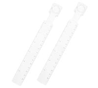 Gadpiparty 2 piezas Regla Transparente Multifuncional Regla de Dibujo y Oficina Medición Precisa para Matemáticas y Geometría Herramienta Ligera y Portátil