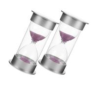 Gadpiparty 2 Piezas Temporizador de Arena de Veinte Minutos Temporizador de Arena Multifunción Vidrio de Borosilicato Base Plana Decorativo para Trabajo Aprendizaje y Entrenamiento Deportivo