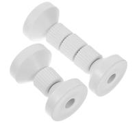 Gadpiparty 2 Piezas Topes Cabecero Ajustables Estabilizadores Antivibración para Cama con Almohadilla EVA Herramienta Antishake para Marco y Pared Soporte Fijo para Muebles Blanco Mediano y