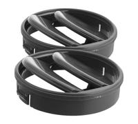 Gadpiparty 2 Rejillas de Ventilación de Aire Acondicionado Material Abs Negro, Fácil Instalación y Cobertura para Salpicadero de para Vehículos de Pasajeros