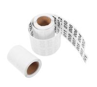 Gadpiparty 2 Rollos de Etiquetas Adhesivas y Prevención de Pérdidas de Inventario Números Consecutivos, Adhesivo Térmico para Gestión Sencilla en Almacenes