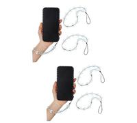 Gadpiparty 2 Series Cadena Teléfonos Celulares Correa De Encantos De Teléfono Accesorios Del Teléfono Encanto Azul Agarre Del Teléfono Cordón Del Teléfono Celular Acrílico 2 Piezas*2
