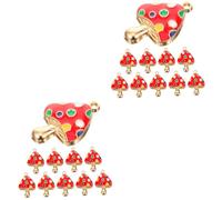 Gadpiparty 2 Series Colgante De Hongo Colgando Adornos De Setas Hongos Champiñones Pequeños Hechizas Colgantes Decorativos Joya Dije De Hongo Colgante Colgantes Encantos Aleación 10 Piezas*2