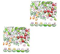 Gadpiparty 2 Series Cuentas De Cristal Micro Tulipán Encantos Del Pendiente Cuentas Para Hacer Joyas Cuentas Espaciadoras Rosario A Granel Floral Cuenta De Vidrio 80 Piezas*2