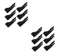 Gadpiparty 2 Series Guantes Antiincrustantes para Dibujar Tabletas Dedo para Artistas para Dibujo Digital Y Protección De Pantallas para Manos Izquierda Y Derecha 6 Piezas X 2