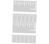 Gadpiparty 2 Series Plantilla De Regla De Gráfico Etiqueta De La Pared De Los Crecimiento Tabla De Altura Muro Escala Vivero El Plastico 7 Piezas*2