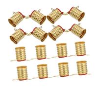 Gadpiparty 20 Bases para Bombilla Mini E10 de Cobre Dorado Diseño Compacto y Fácil Instalación para Lámparas en Hogares y Oficinas