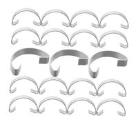 Gadpiparty 20 Ganchos Metálicos para Puerta De Jaula, Gancho Sencillo para Aves De Corral, Acero Resistente 50mm, Cierre Seguro para Jaulas De Conejos, y Uso Doméstico