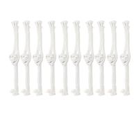 Gadpiparty 20 pares de botones de nudo cheongsam de satén blanco para ropa, cierres clásicos tradicionales en forma de una palabra, no se decoloran ni se caen, adecuados para coser trajes Cheongsam y