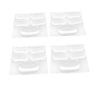 Gadpiparty 20 Piezas Junta De Asiento Del Inodoro Asiento De Tocador Asiento De Inodoro Parachoques Transparentes Para Asientos De Inodoro Juntas De Tapa De Inodoro Gel De Sílice