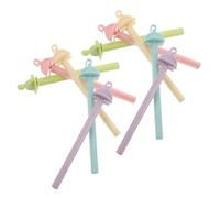 Gadpiparty 20 Piezas Perchas para Pájaros Plástico Macaron Antideslizantes para Jaulas Soporte Resistente para Periquitos Cacatúas y con Clip Fácil Instalación