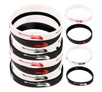 Gadpiparty 20 Piezas pulseras de fiesta de colores condujo pulseras de fiesta temáticas musicales concierto tema bandas de silicona pulseras de silicona unisex gel de sílice
