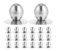 Gadpiparty 20 pomos de repuesto ovalados de acero inoxidable para tapa de olla, resistentes al calor y resistentes, para uso en sartenes, cazuelas, hervidores