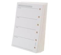 Gadpiparty 200 recambios de planificador semanal A7, hojas sueltas, 6 agujeros perforados de 120 g/m², insertos de escritura suaves para planificadores personales, carpeta de 6 anillas, uso extendido