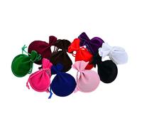 Gadpiparty 20piezas Bolsas De Joyería Cordón De Bolsa De Almacenamiento De Franela Forma Calabaza para Joyas Dulces y Pequeños Juguetes Colores Surtidos