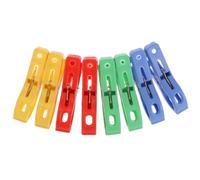 Gadpiparty 24 clips grandes de plástico resistente al viento para secar edredones y ropa, diseño antideslizante sin rebabas, adecuado para uso en interiores y exteriores, color aleatorio