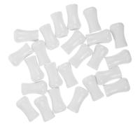 Gadpiparty 24piezas Pesos de Plástico para Cuerda de Cortinas Accesorios Blancos para Persianas Finales de Cordón Resistentes y Decorativos para Hogar