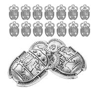 Gadpiparty 25 Piezas 25 Colgantes de Metal Antiguos Diseño Egipcio de Escarabajo, Accesorios para Joyas DIY, Amuletos Simbólicos de Protección y Transformación, Ideales para Pulseras y