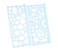 Gadpiparty 2piezas Reglas De Dibujo Plantillas para Dibujar De De Dibujo para Estudiantes Útiles Escolares De Oficina para Geometría y Arte